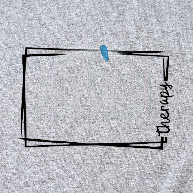 Faionable ort Sve Camiseta feminina coração fisioterapia design poliéster mistura de algodão busin roupa casual