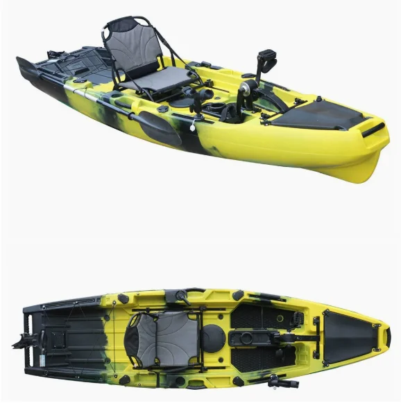 

Лодочка с педалью, пластиковая каяк, однопедальная лодка, профессиональная рыбацкая лодка Luya, бото, gonflable