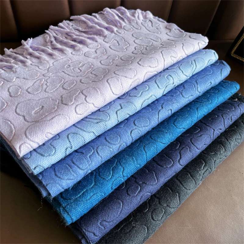 

Новый тисненый кашемировый женский зимний шарф, теплая массивная шаль, роскошные дизайнерские кисточки, пашмина, буфанда, женская накидка, мужские шарфы