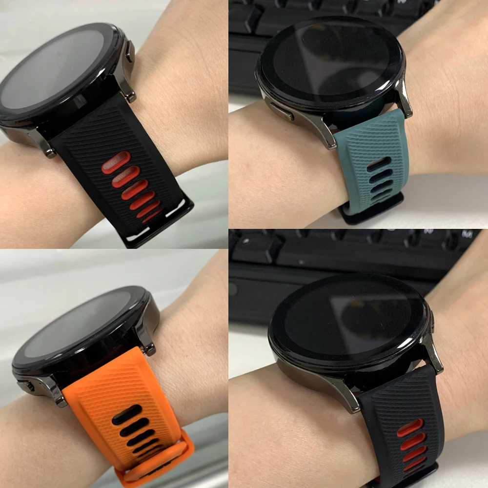 Cinturino in silicone per Amazfit Balance 2 Active 2 20mm 22mm Sostituisci il braccialetto per Amazfit Bip6 5 GTS/GTR4 3 2e Pop pro/Pace Soft Band