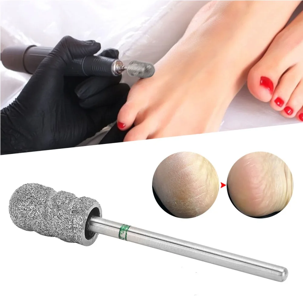 Stainless Steel Foot Nail Drill Bit Wear-Resistant Durable Pedicure Grinding Head Foot Polishing Head Foot Skin Maintenance
