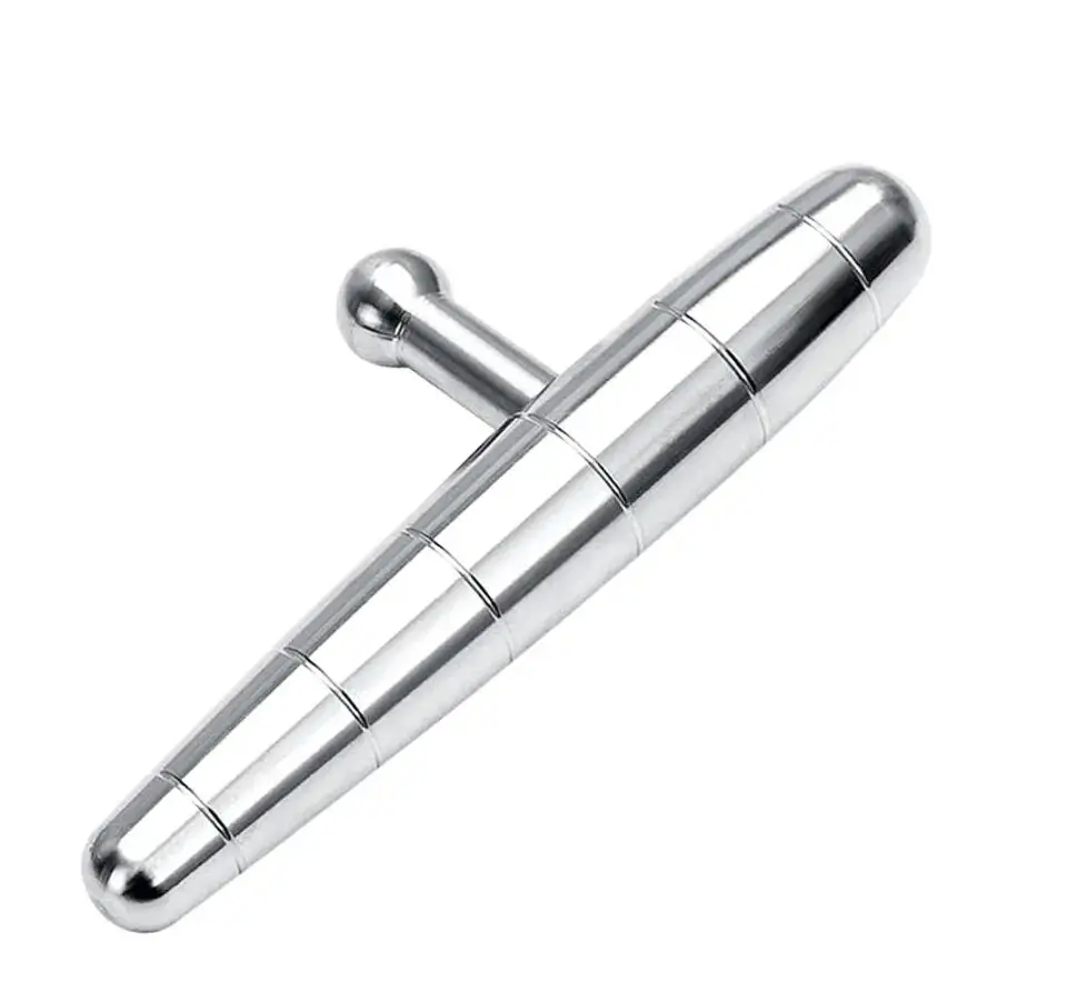 

304 stainless steel short cool stick T-shaped crutch deep tissue massage tool manual trigger point massager