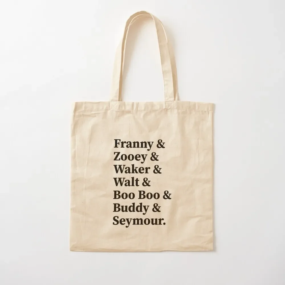 Franny & Zooey & Waker & Walt Boo Boo Buddy Seymour. J.D. Salinger Tote Bag Cloth bags shopper bag women Tote Bag