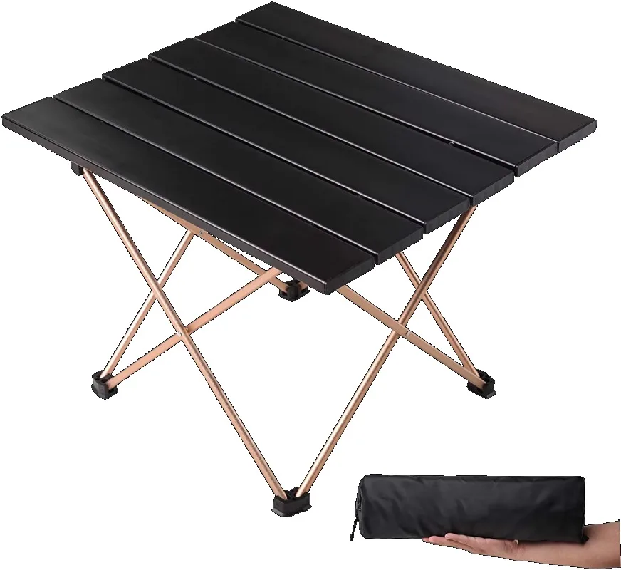 6061 Aluminum Lightweight Outdoor Foldable Picnic Table in The Garden Fast Delivery