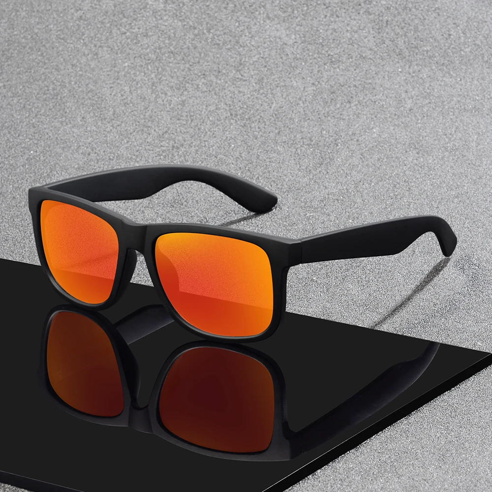 CRIXALIS Quadratische polarisierte Sonnenbrille für Damen und Herren, Vintage-Mode, Fahren, Angeln, Outdoor, Klettern, Spiegel, UV400-Schutz