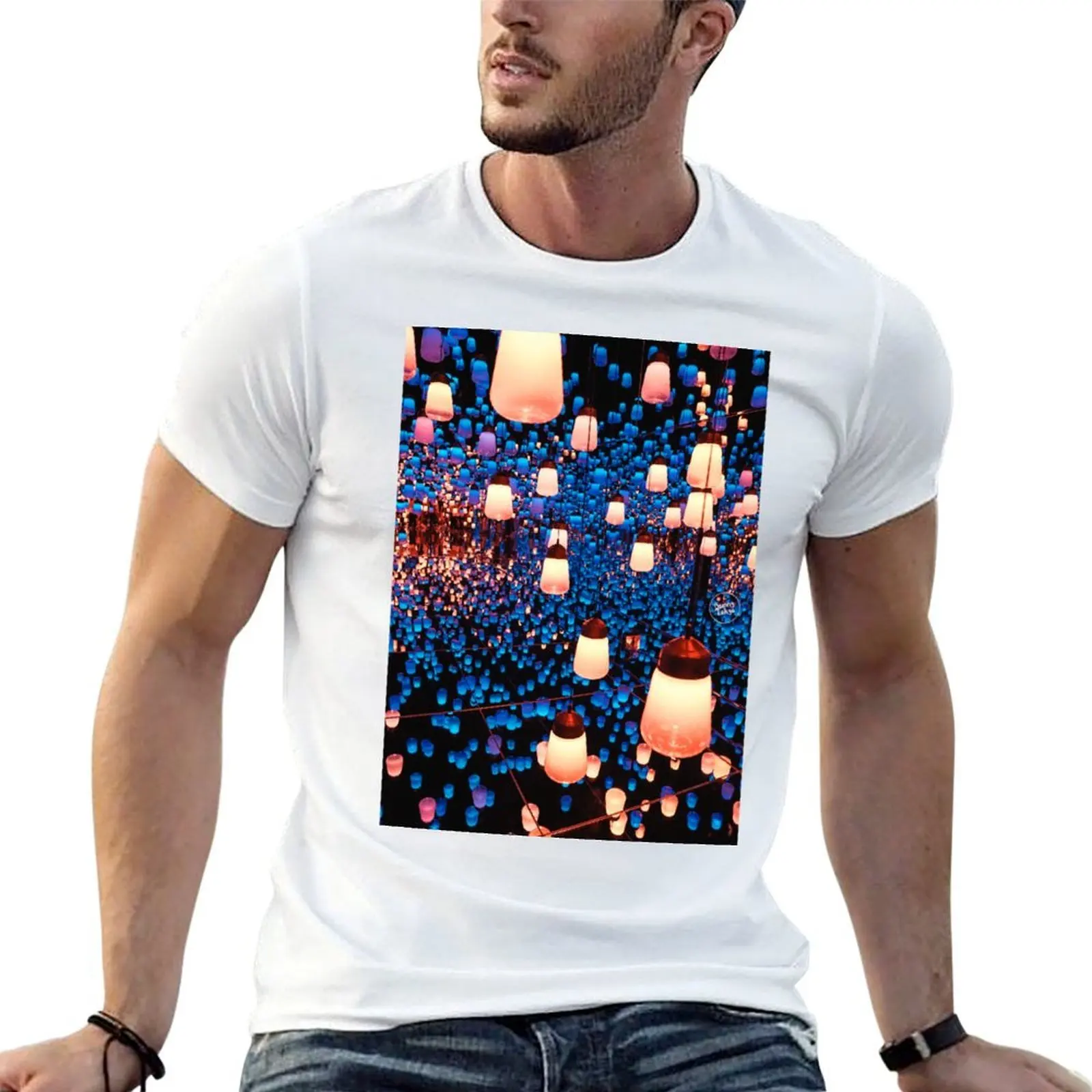

from T-Shirt Tokyo for man t Wonderland designer cotton Borderless, t shirt man man g shirt t shirts Lantern TeamLab men