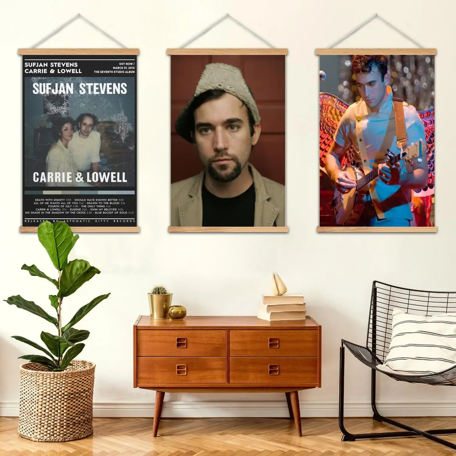 Sufjan Stevens Framed Wall Painting Canvas Art Poster, Wall Art,  Modern Family, Bedroom Decor, Posters,Decorative painting