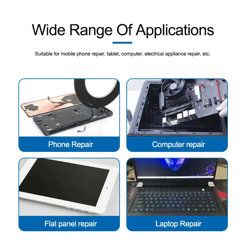 Mobile Phone Repair Double Side Tape Screen Border Glue Filter Membrane Foam Double Sided Adhesive Tape Black Sticker for Tablet