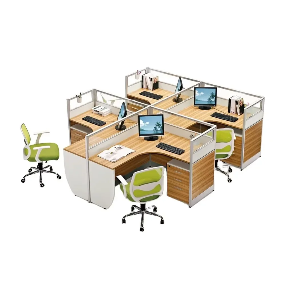 

Компьютерный стол для 4 человек, офисная мебель