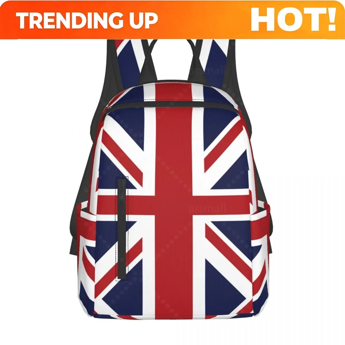 Custom Bag United Kingdom FlagTravel Backpack College Book Bag For Men Women Lightweight Casual Should Bags For Outdoor Sports H