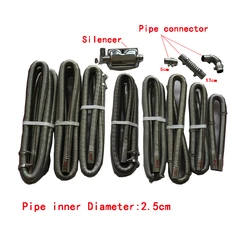 0.6m 1m 1.2m 1.5m 1.8m 2m 2.5m 3mAir Diesel Parking Heater Steel Exhaust Pipe Tube Gas Vent Hose CarTruck VAN
