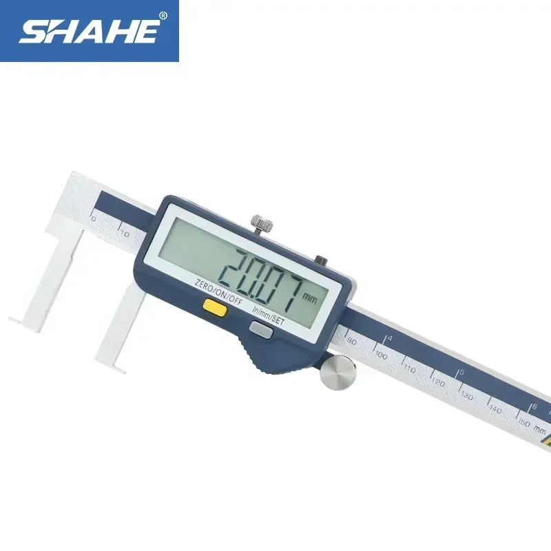 SHAHE Electronic Inside Groove Caliper With Flat Point Digital Caliper With Built-in Wireless Transmission Measuring Tools