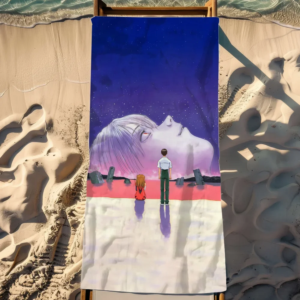 Neon G-Genesis E-Evangelion Towel Pool Beach Towel Portable Quick Fast Dry Sand Outdoor Travel Swim Blanket Thin Mat Bath TowelS