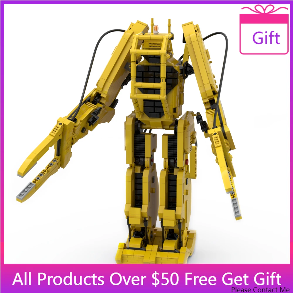 MOC Mechanical Robot Mecha Series Ripleys Powerloader Building Blocks Set For Aliens Idea Science Toy For Children Birthday Gift