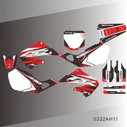 For Honda CR125 CR 125 1998 1999 CR250 CR 250 1997 1998 1999 Full Graphics Decals Stickers Motorcycle Background Custom Number