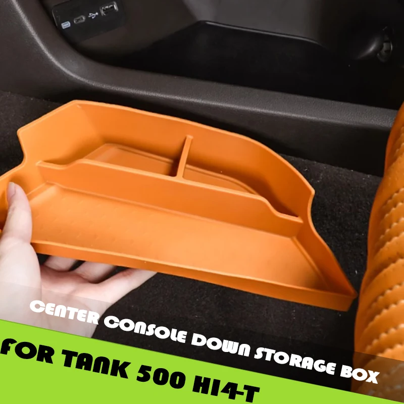 Car Center Console Storage Box Fit for GWM Tank 500 Hi4-T Modified Center Console Down Storage Box Car Interior Upgrade Parts