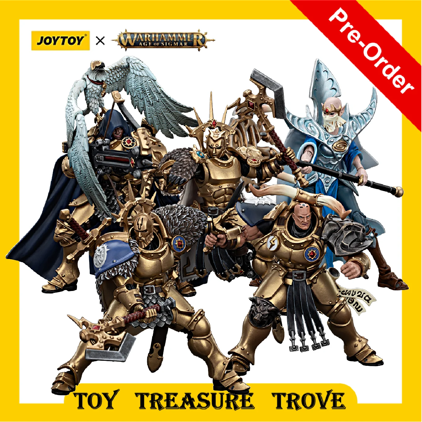 [PRE ORDER] JOYTOY Warhammer AGE OF SIGMAR 1/18 Action Figure Stormcast Eternals The Blacktalons Model Toy