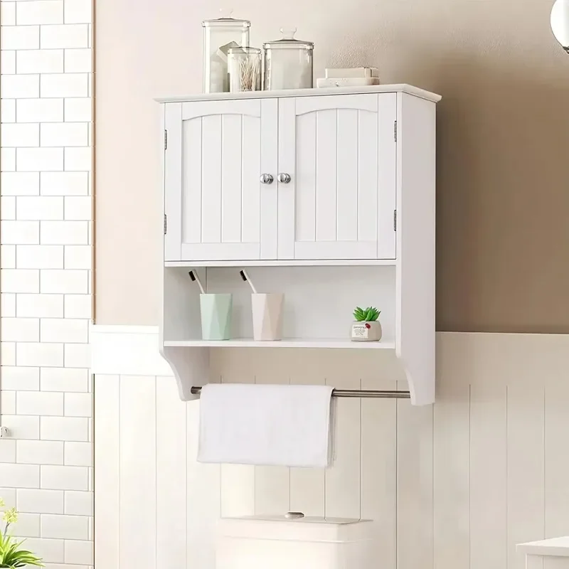 

Bathroom Wall Cabinet with Doors & Adjustable Shelf, Bathroom Cabinet Wall Mounted, Medicine Cabinet for Bathroom