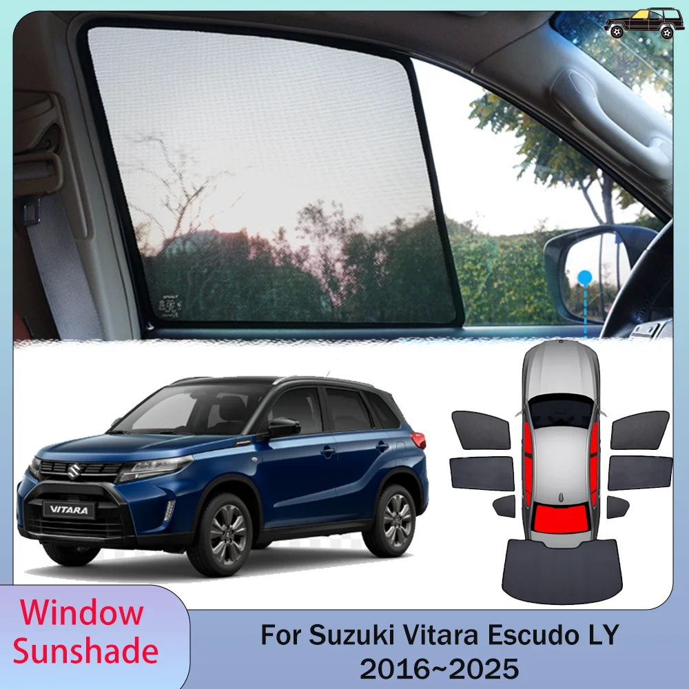 

For Suzuki Vitara Escudo LY 2016~2025 2017 2018 Car Magnetic Mesh Privacy Sunshade Side Window Sun Shade Protection Accessories