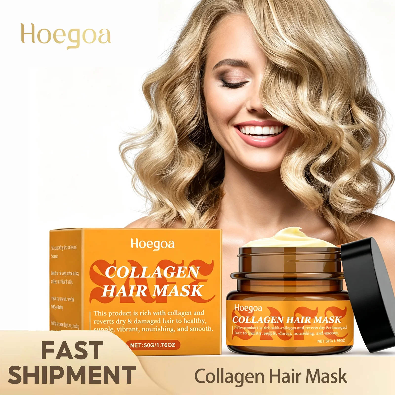 Collagen Hair Mask Deep For Dry Damaged Frizzy Hair Improve Tangles Enhance Shiny Hair Reduce Breakage For All Hair Types 50g
