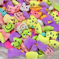 50pcs/lot Cute Animal Doll Mini Stuffed Toy Cartoon Plush Doll Claw Machine Doll Accessories Toys Gift