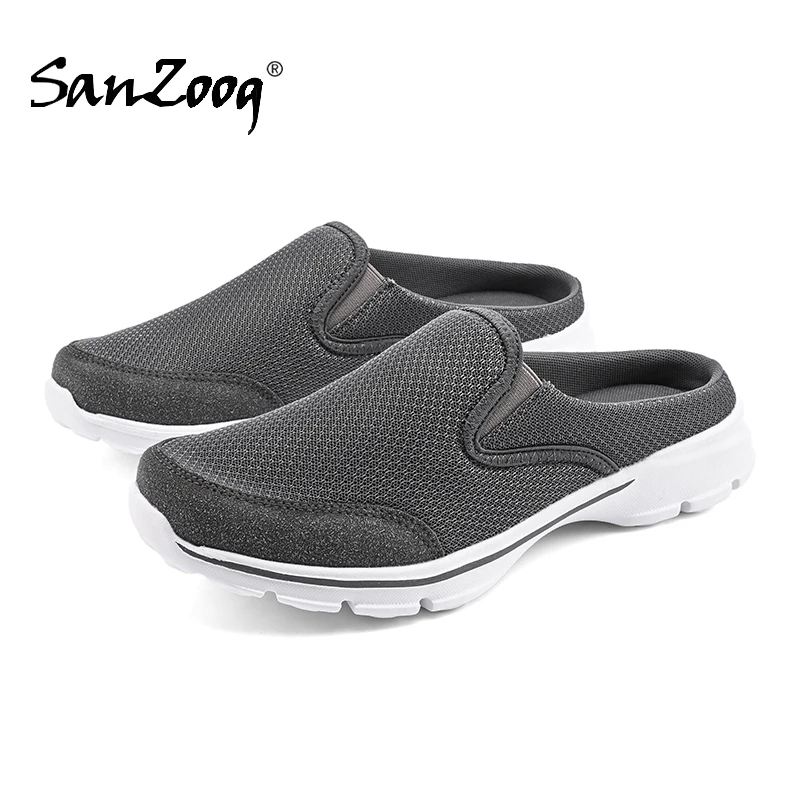 Summer Half Shoes For Men Women Slides Slippers Slip On Shoes Couples Plus Size 47 48 Lightweight For Dropshipping