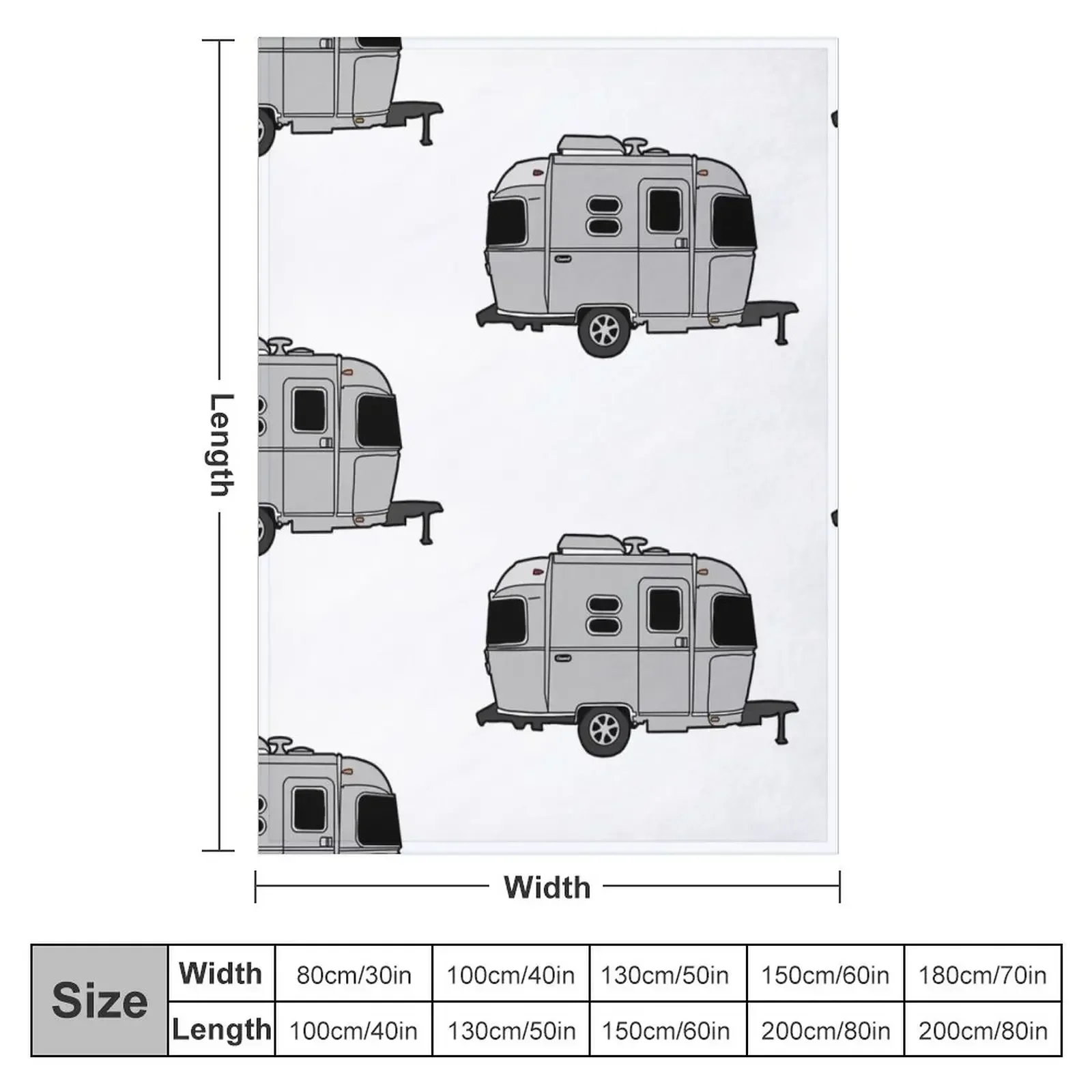 Small airstream camper rv trendy cute aesthetic Throw Blanket Blankets For Sofas Hair Luxury St Giant Sofa Blankets