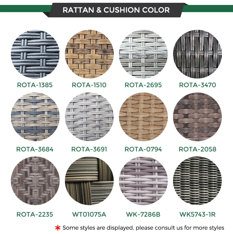 طقم أريكة فناء مقاوم للماء PE الخوص الروطان الاقسام أثاث خارجي اليدوية الألومنيوم المعاصر حديقة طقم أريكة من الخيزران