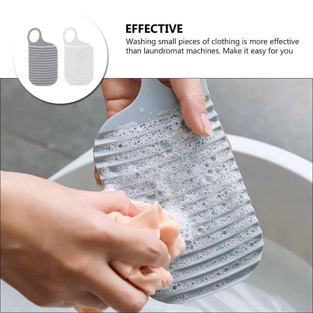 

2pcs Mini Washboards For Shirts Small Portable Laundry Washboard Handheld Cleaning Tool Travel Scrub Board Durable Washing