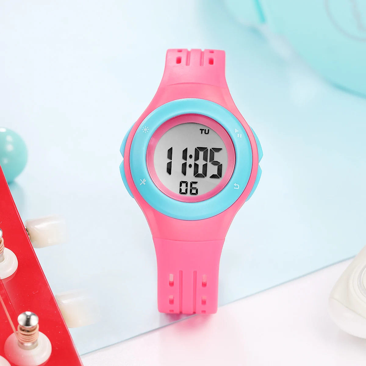 READ Children Digital Sports Watch | Resin Strap | LED Backlight | Multi‑Function Alarm Stopwatch | 30M Daily Water Resistant