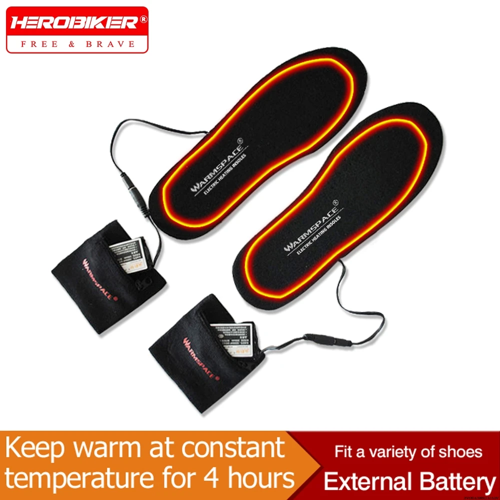 

Unisex Electric Foot Warmer Electric Warming Pad Insoles Cuttable Motorbike Electric Heating Insoles Washable Heating Insoles