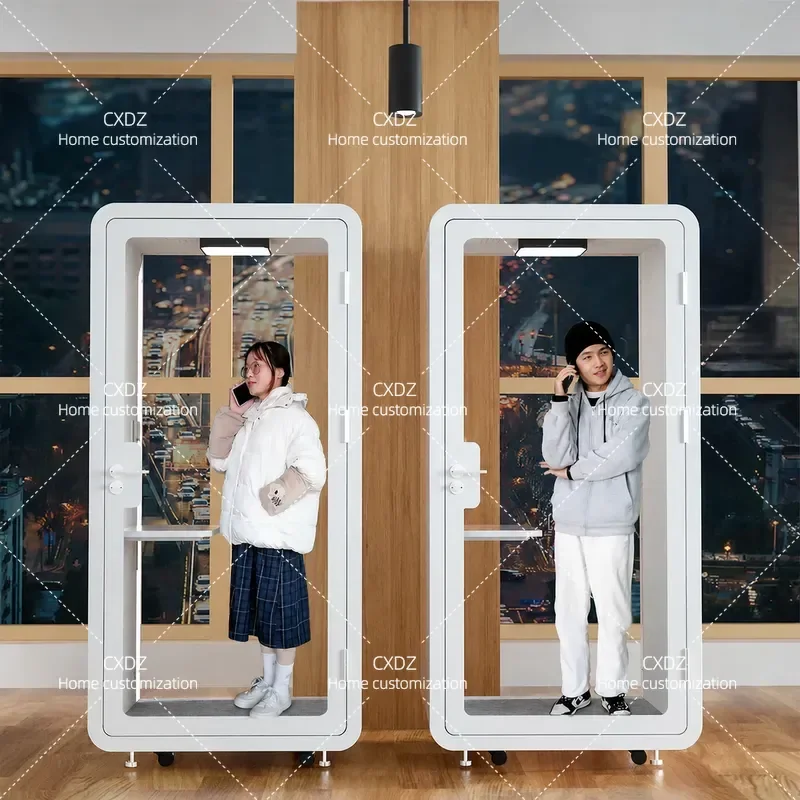 Mobile Soundproof Phone Booth Portable Silent Cabin for Home KTV Singing Small Recording Studio Live Streaming Privacy Pod