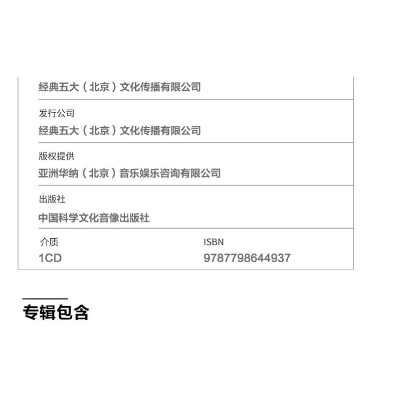 Рисунок 6 - Подлинная дискография Новый альбом Lee Ronghao 2016