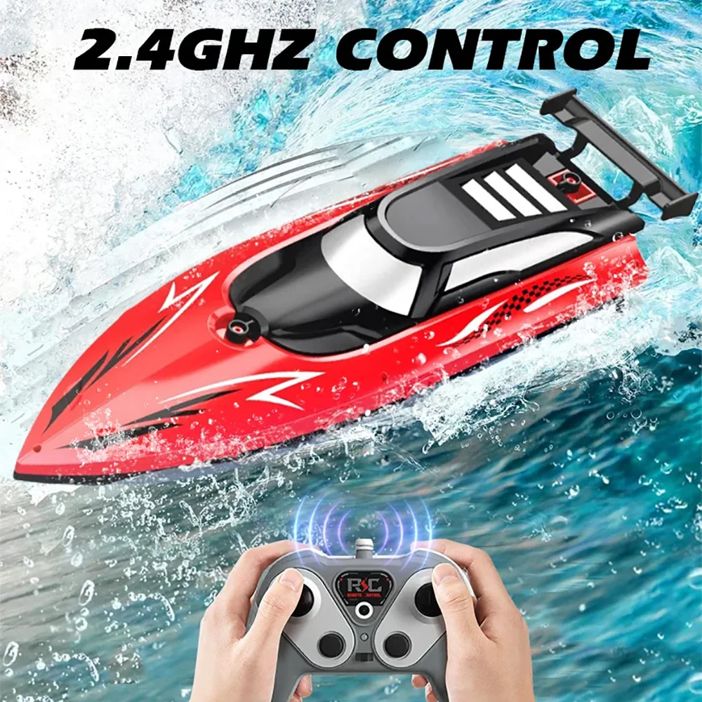 

High-Speed 2.4G Remote Control Boat Twin Propeller Water Toys Exciting Fun And Entertainment Gift for Kids And Adults