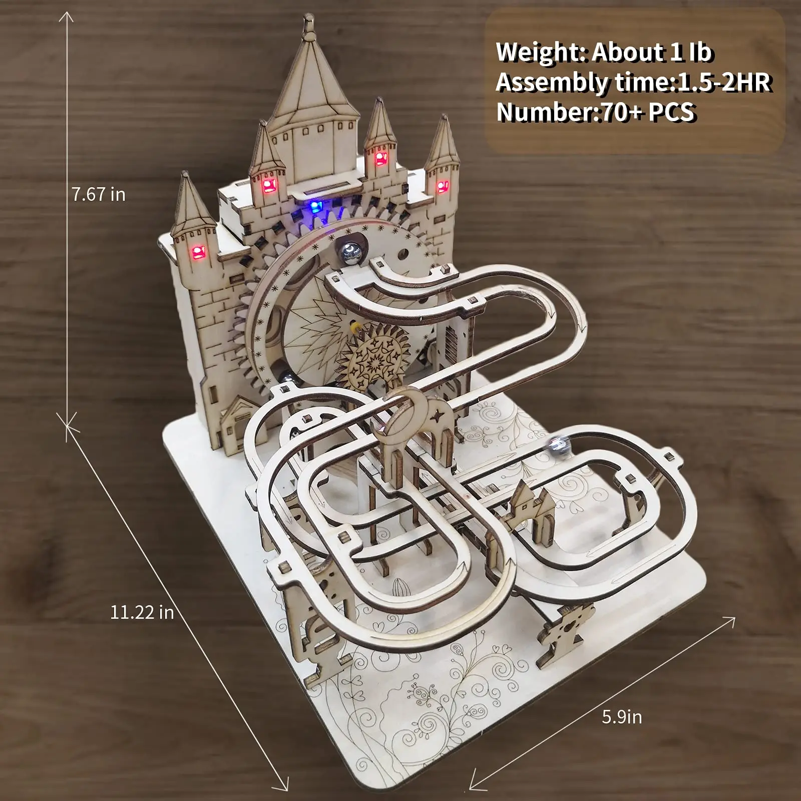 Music Park 3D Wooden Puzzles For Adults Marble Run Crafts To Build Mechanical Model Kits Brain Birthday And Christmas Gifts