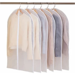 Garment Bag Suit coat dress clothing protection dust cover PEVA Proof storage organizer for Closet transparent clothes Cover