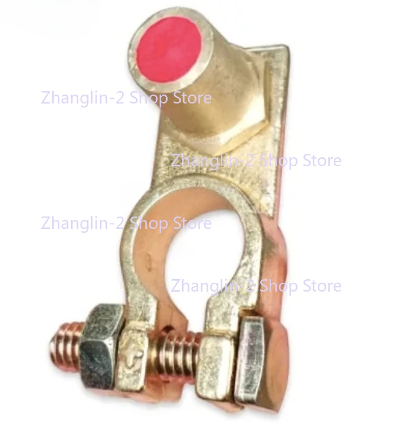 Conector de modificación de batería de latón para coche, clip de cabeza de pila, convertidor de cabeza grande a pequeña, positivo negativo