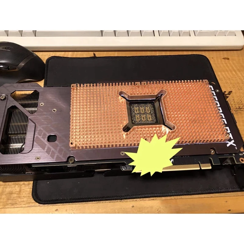 RTX 3060 3080 3090 Backplane Pure Copper Heat Sink Graphics Card Memory Auxiliary Radiator