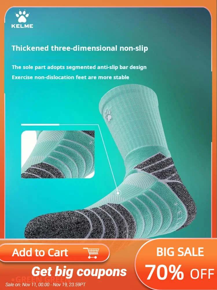 

Kelme Men's Long Tube Basketball Socks Professional And Practical Elite Basketball Socks Running And Fitness Sports Socks