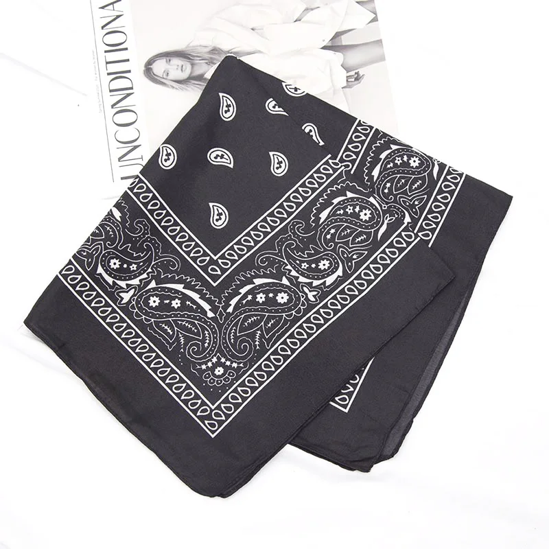 

Unisex Men Women Bandana Hairband Cowboy Mens Biker Sports Headwear Wrist Hairwrap Paisley Head Wrap Square Scarf