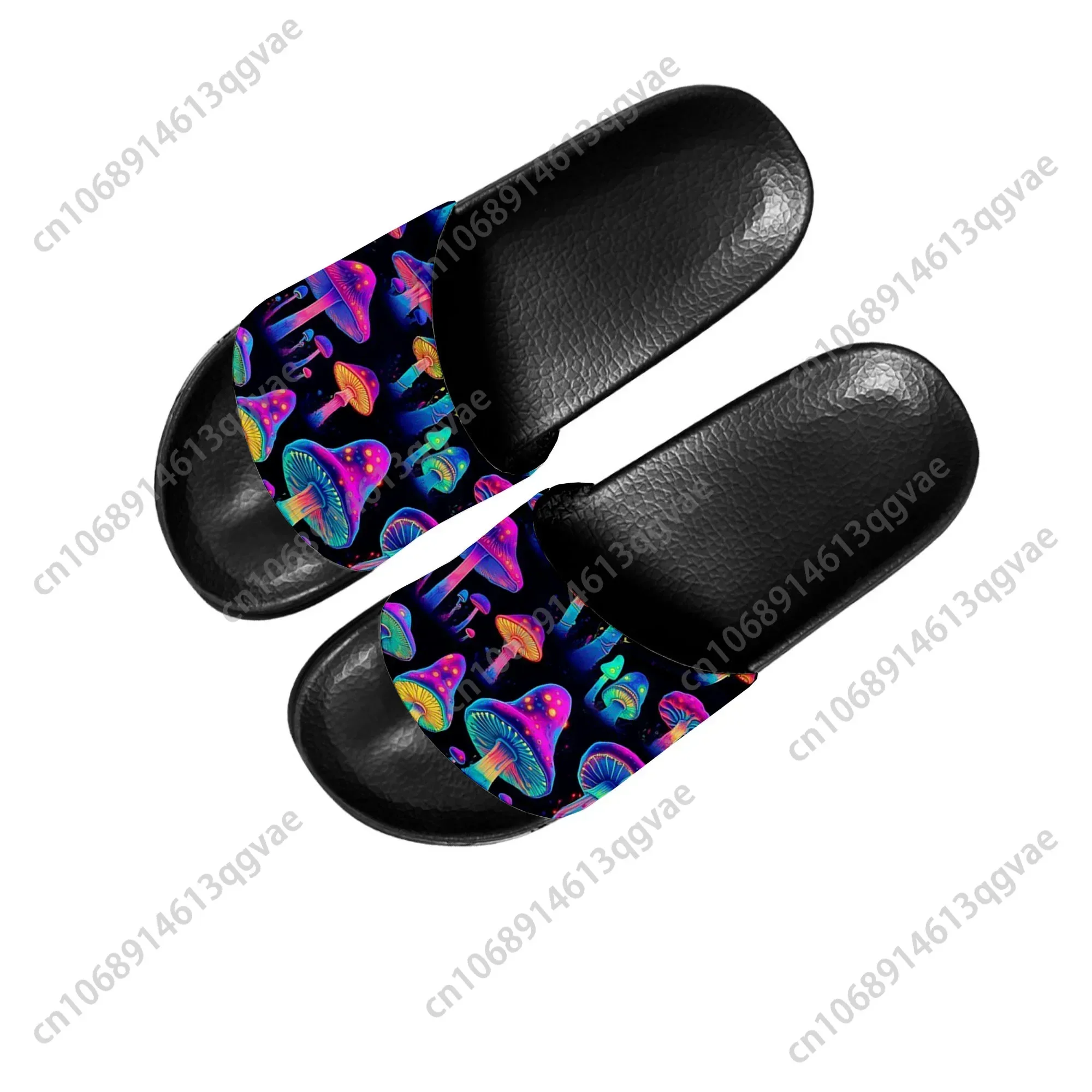 Psychedelic Mushroom Slippers Home Water Shoes Men Women Teenagers Italy Bathroom Beach Pool Custom Made Summer Slipper 2