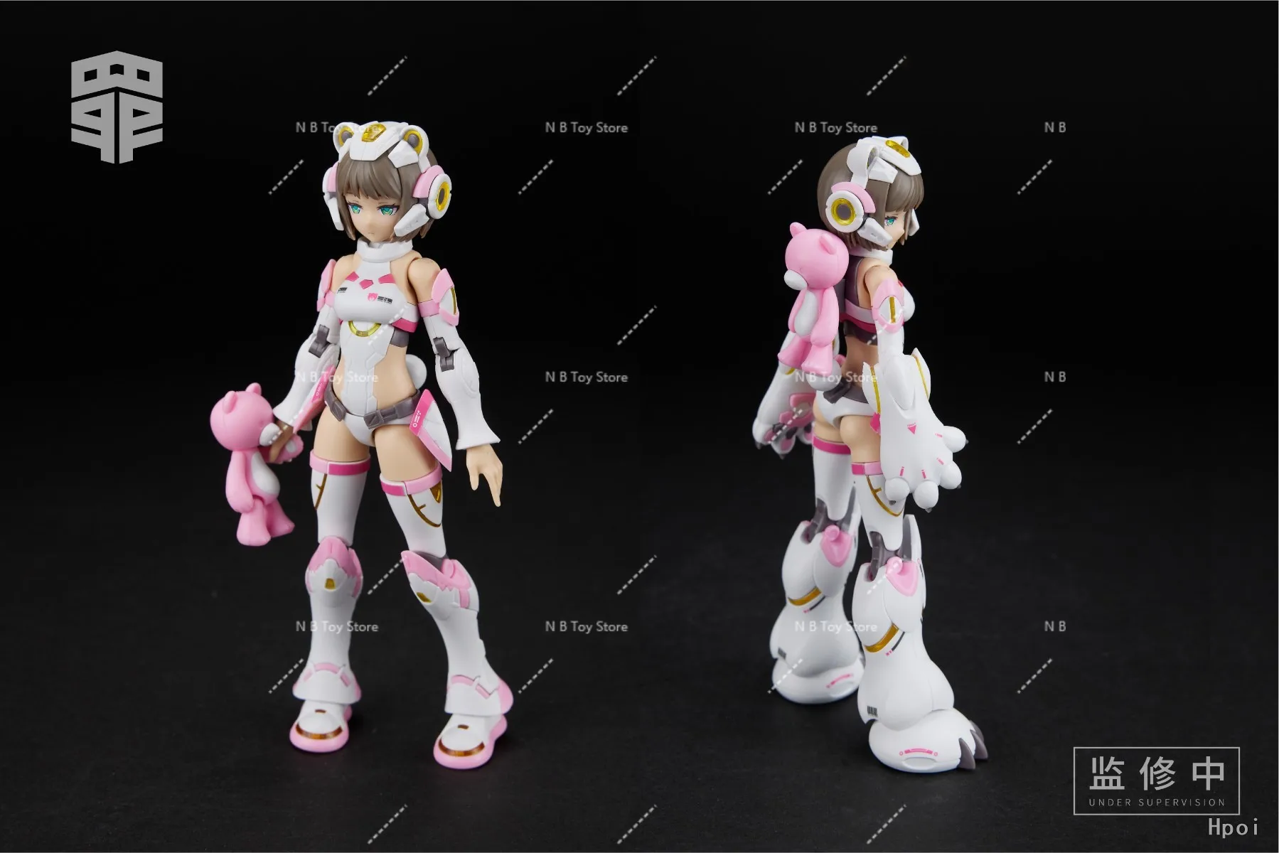 Auf Lager MS General Soul Princess Sin Series Lazy Pink Bear + Rhino Seven Deadly Sins Series Zusammengebautes Modell Spielzeugsammlung Geschenk