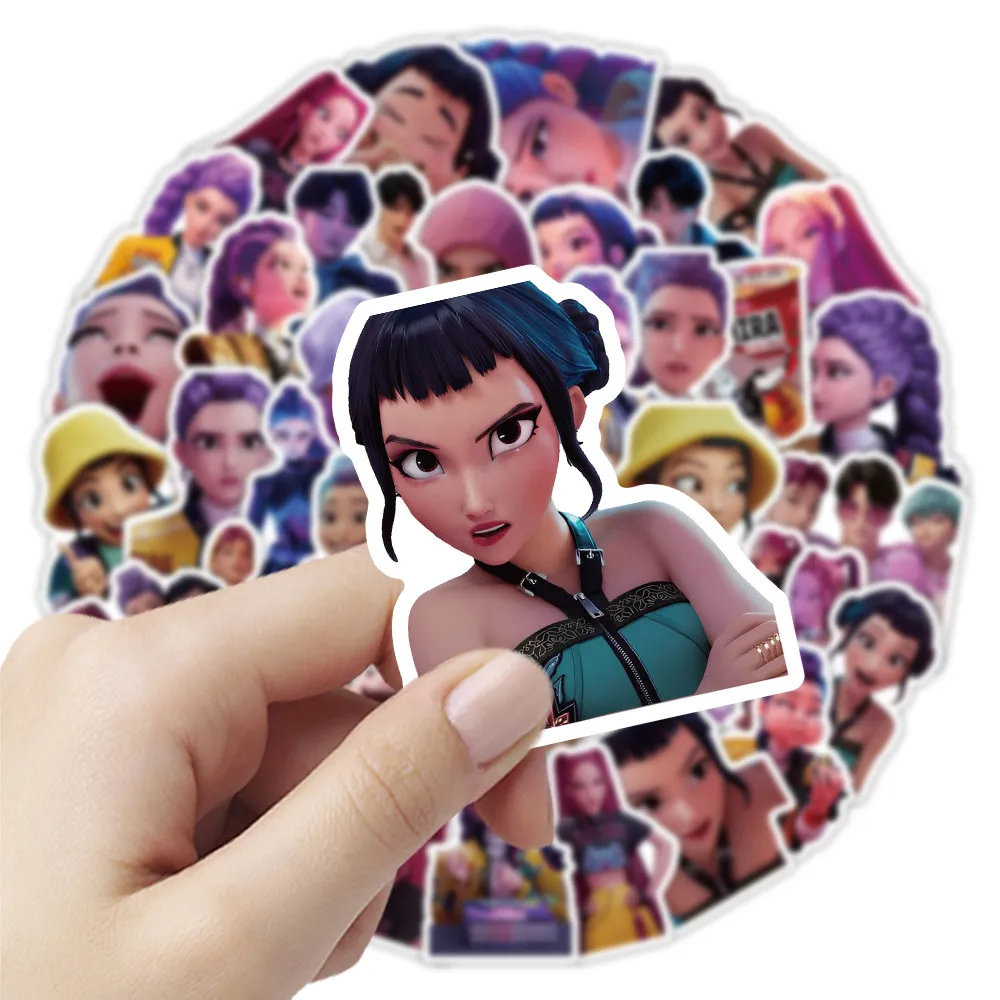 53-Piece Cool Witch Hunter Group Stickers - Decorative Decals for Notebooks, Phone Cases, Guitars (Anime Worlds Store)