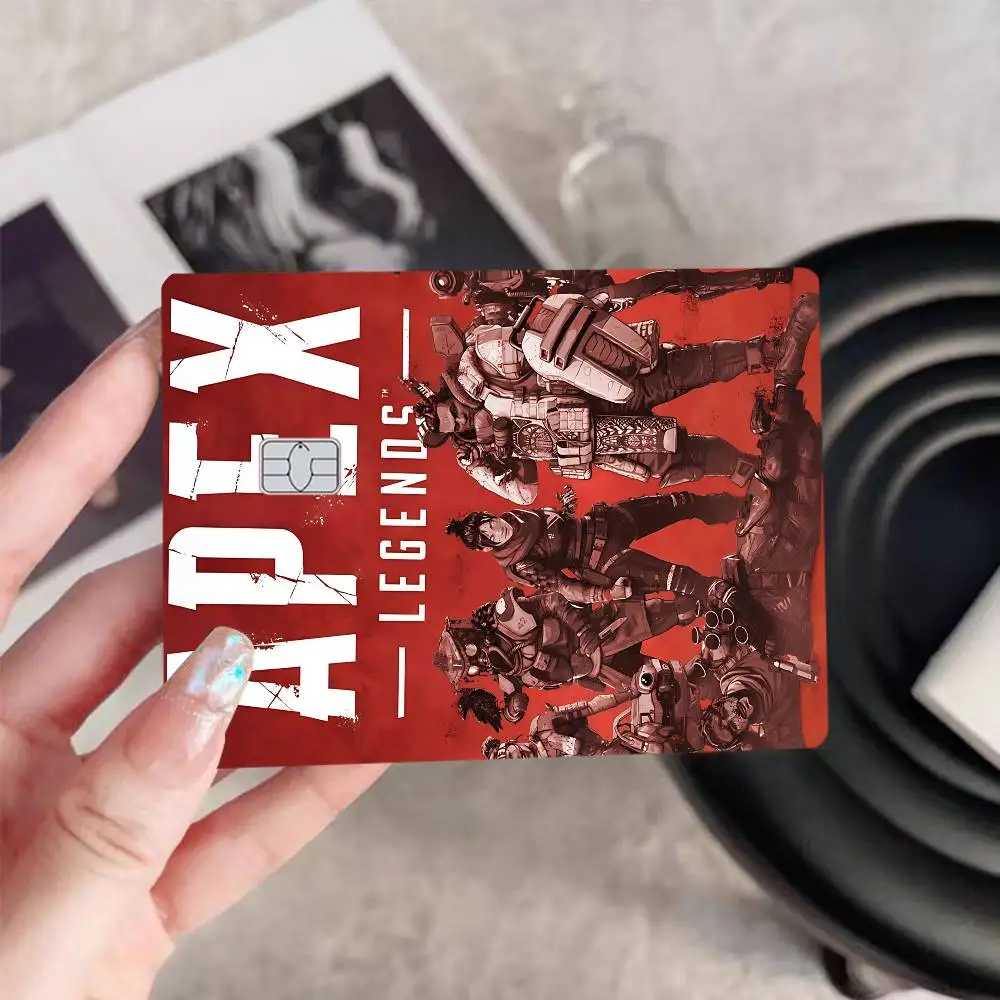 غطاء جلدي لفيلم ملصق Apex Legends Anime لبطاقة الائتمان وبطاقة الخصم البنك الأمامية #4