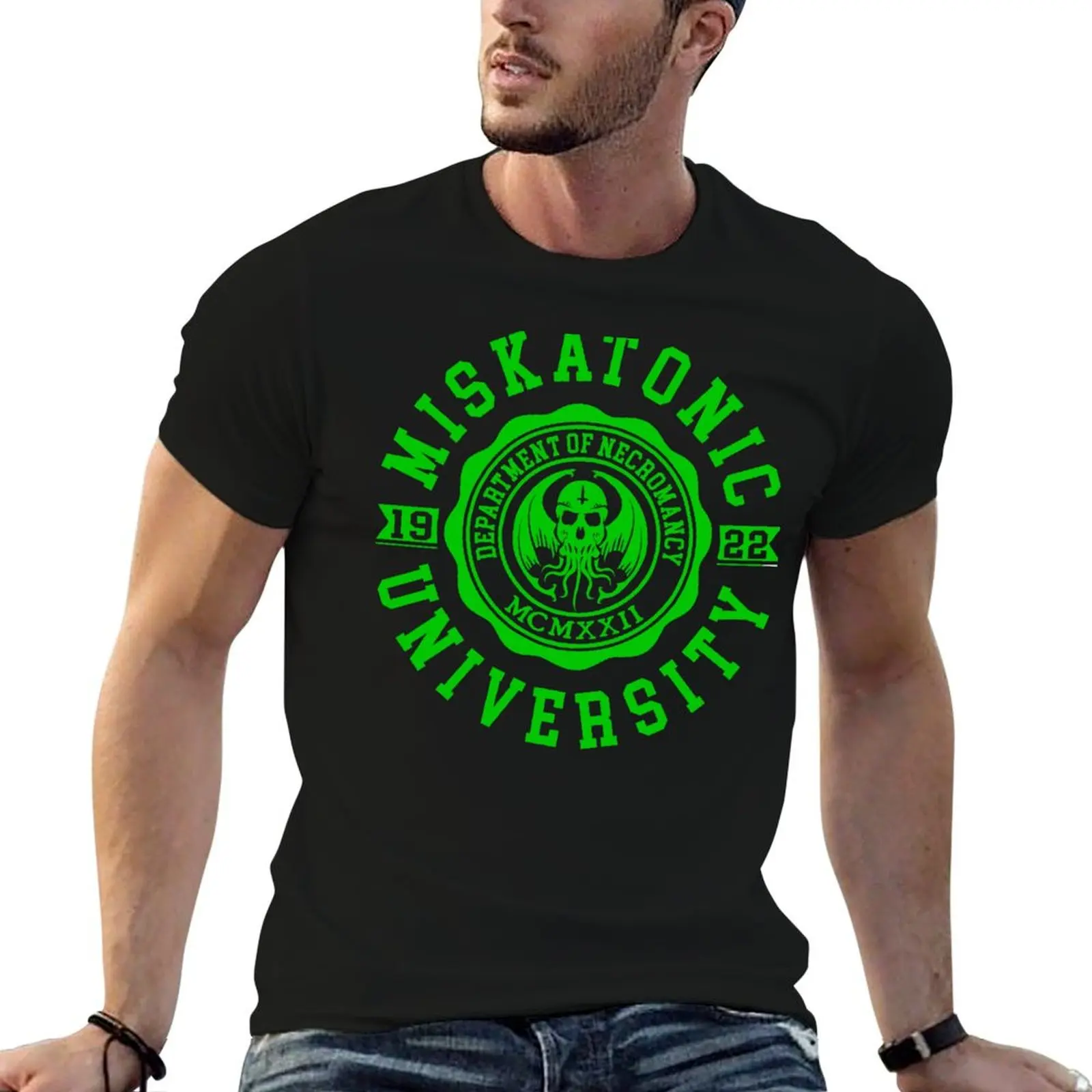 CTHULHU - MISKATONIC UNIVERSITY - LOVECRAFT T-Shirt valentines boutique clothes shirts graphic tee luxury clothes men