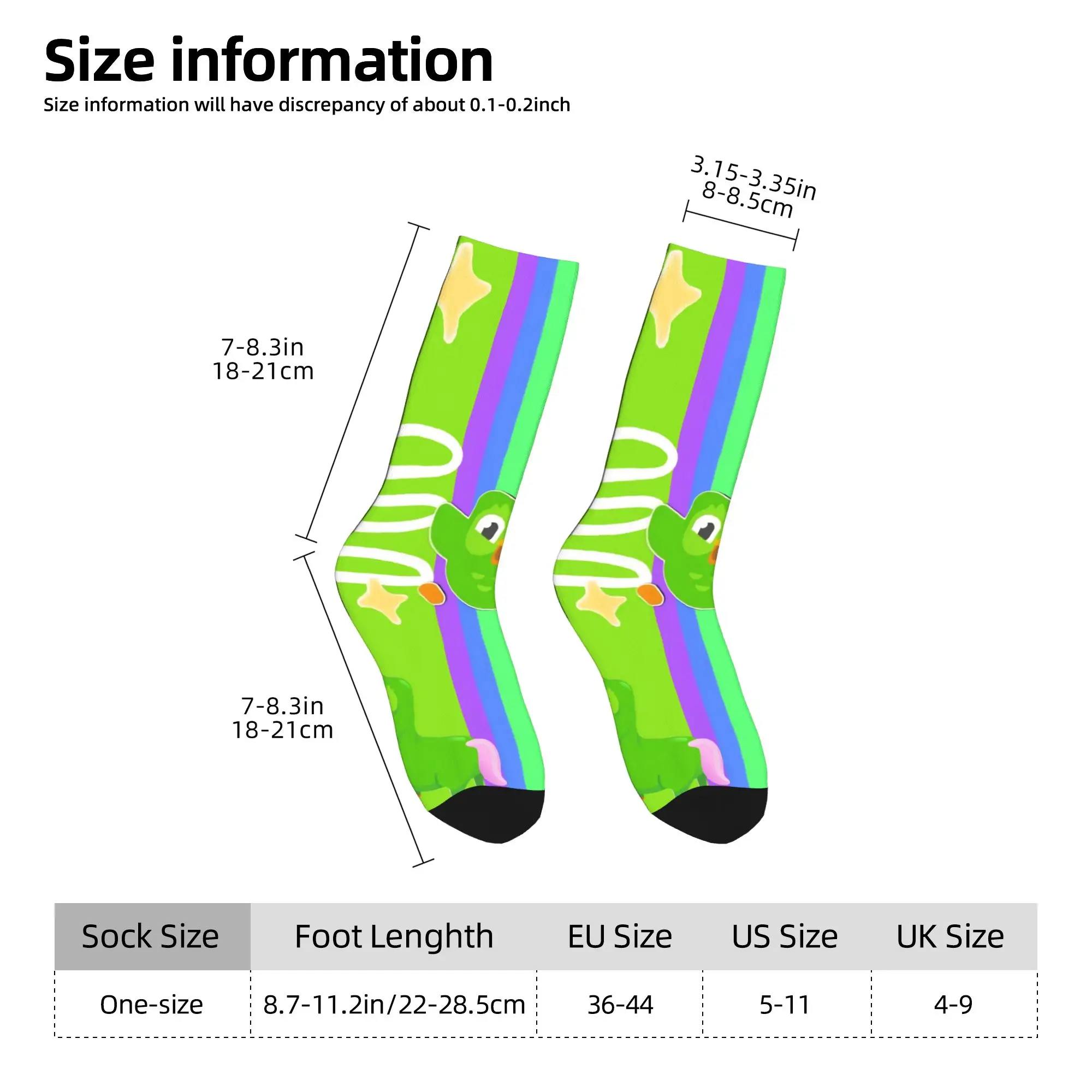 للجنسين الرجال الجوارب Duolingos البومة الثنائي جوارب الشتاء موضة لينة تنفس الجوارب تصميم سكيت المضادة للبكتيريا الجوارب #5