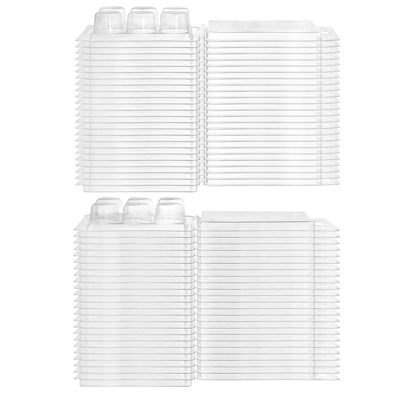 A26F-100 حزمة قالب صدفي تذوب الشمع 6-تجويف Clearmold حاوية تذوب الشمع البلاستيكية الفارغة لتقوم بها بنفسك تذوب الشمع والقلب والجولة #5