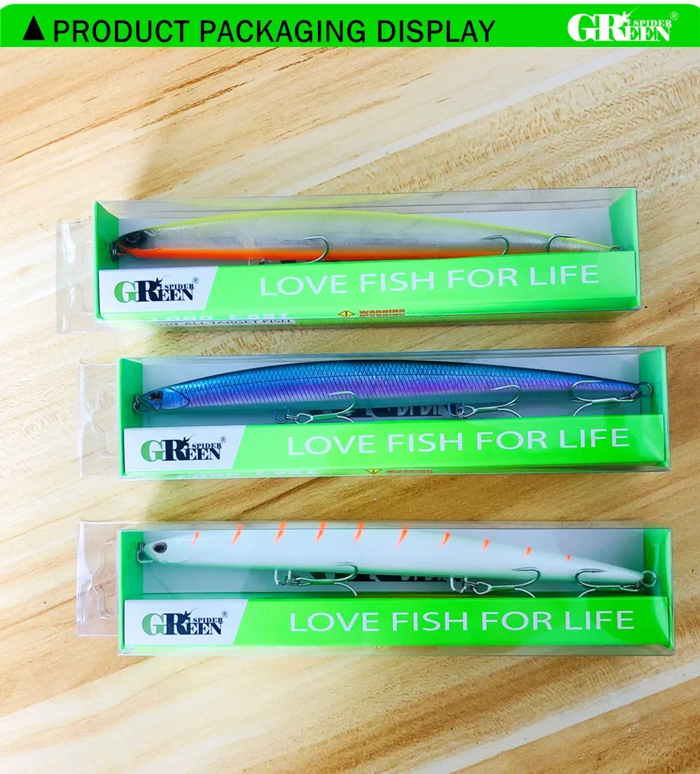 GREENSPIDER Neue Köder Bleistift Angeln Lockt Sinking 175mm/50g Köder SeaBass Barsch Lange Casting Künstliche Harten köder – Detail 9
