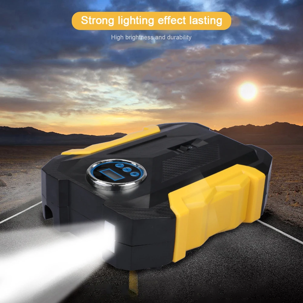 

Портативный автомобильный насос 150PSI с цифровым дисплеем, электрический насос для накачивания шин автомобилей, велосипедов и мячей