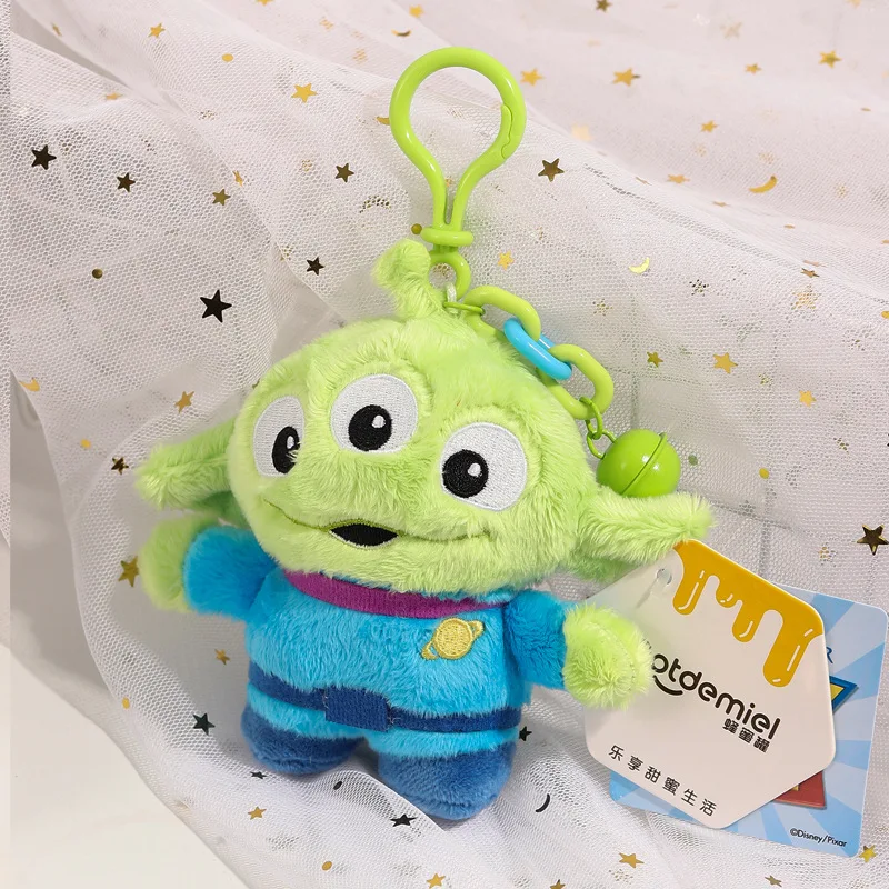 Disney Toy Story Alien juguete de peluche lindo kawaii colgante bolso escolar mochila colgante llavero juguete de peluche cumpleaños regalo de Navidad